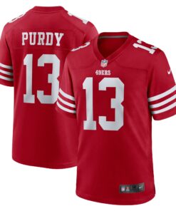 Men's San Francisco 49ers Brock Purdy Scarlet Game Player Jersey JS7305 nicesnker