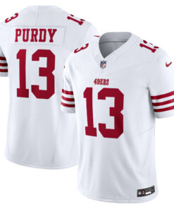 Men's San Francisco 49ers Brock Purdy White Vapor F.U.S.E. Limited Jersey JS5042 nicesnker