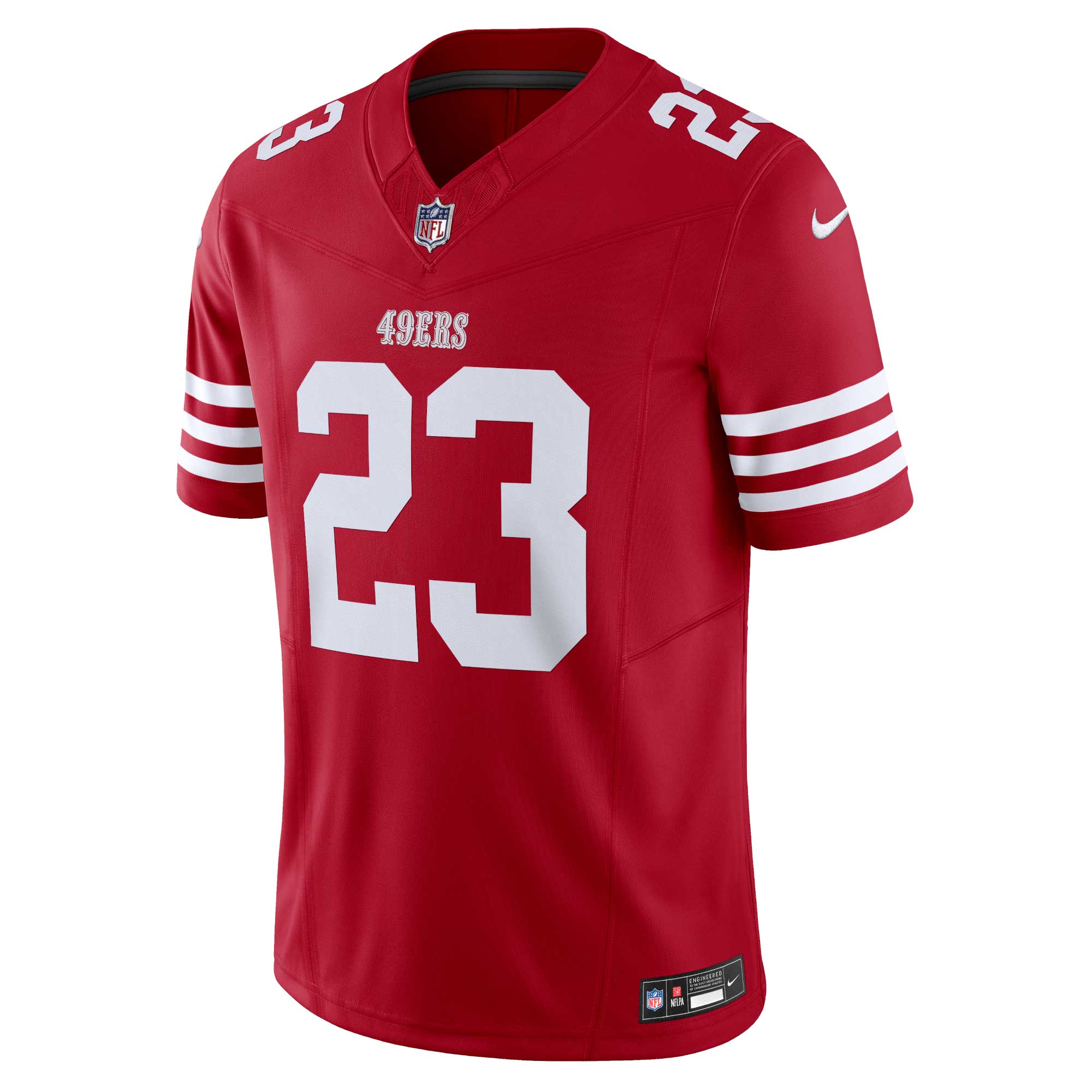 Men's San Francisco 49ers Christian McCaffrey Scarlet Vapor F.U.S.E. Limited Jersey JS4731 nicesnker - Image 2