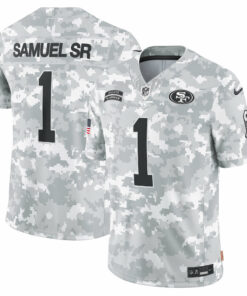 Men's San Francisco 49ers Deebo Samuel Sr Arctic Camo 2024 Salute to Service Limited Jersey JS1659 nicesnker