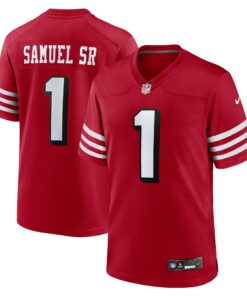 Men's San Francisco 49ers Deebo Samuel Sr Scarlet Alternate Game Jersey JS3551 nicesnker