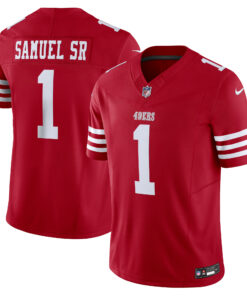 Men's San Francisco 49ers Deebo Samuel Sr Scarlet Vapor F.U.S.E. Limited Jersey JS8116 nicesnker