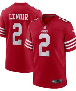 Men's San Francisco 49ers Deommodore Lenoir Scarlet Game Jersey JS6788 nicesnker