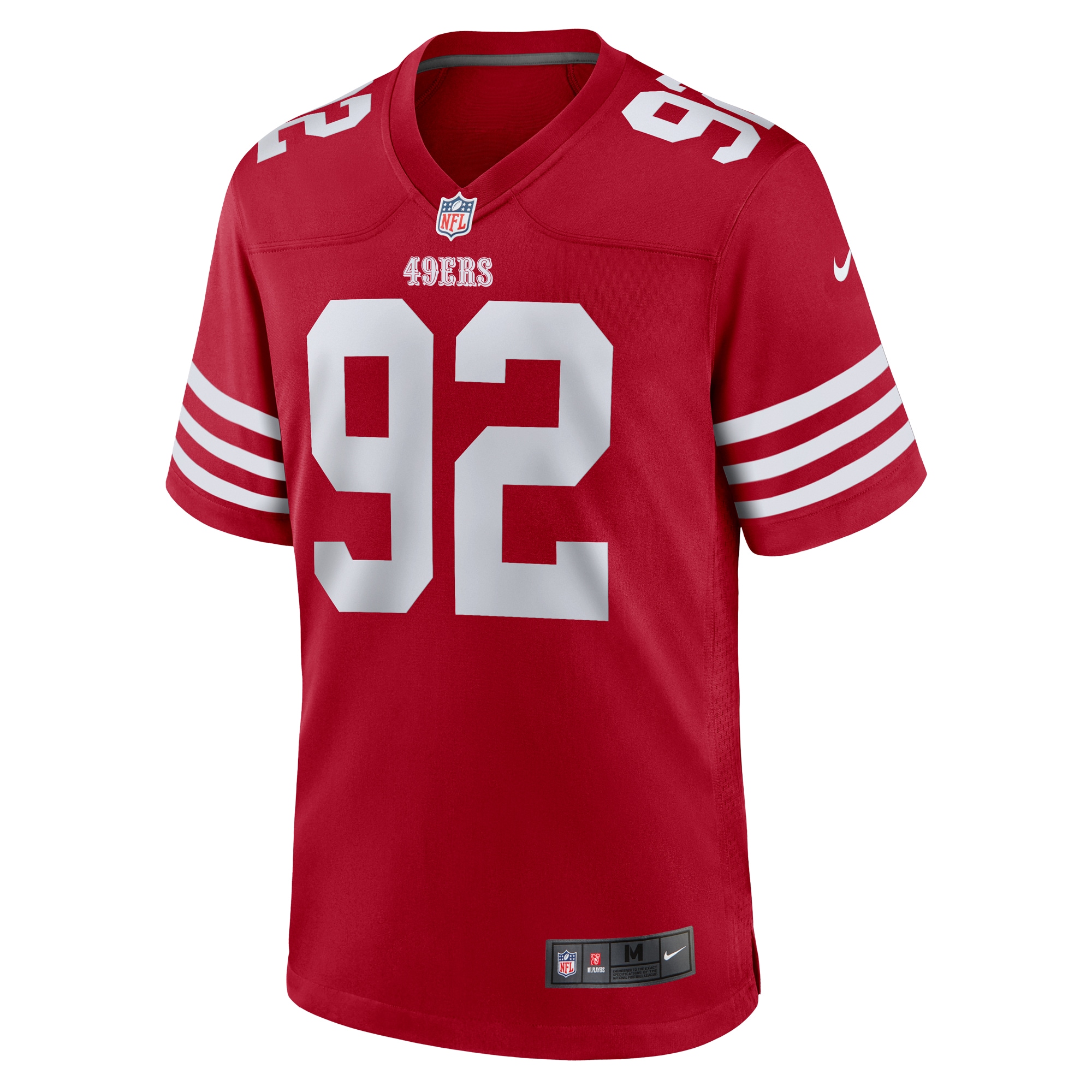 Men's San Francisco 49ers Elliott Scarlet Team Game Jersey JS9290 nicesnker - Image 2