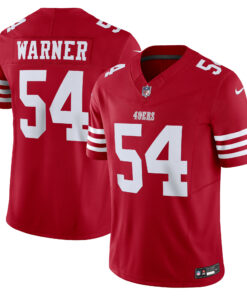 Men's San Francisco 49ers Fred Warner Scarlet Vapor F.U.S.E. Limited Jersey JS9492 nicesnker