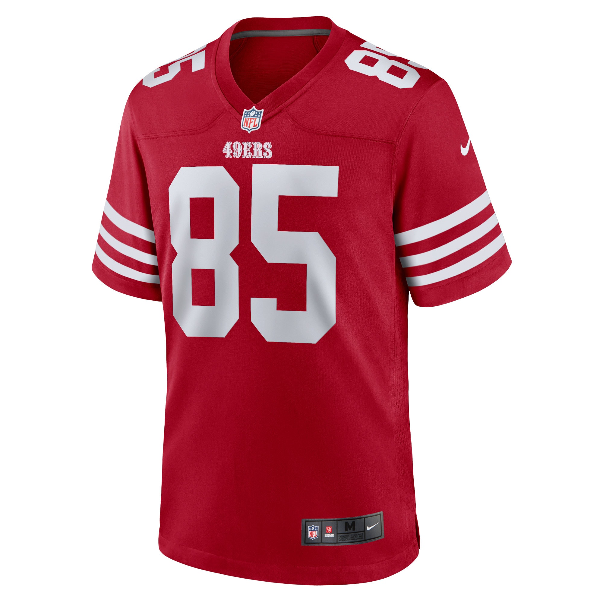 Men's San Francisco 49ers George Kittle Scarlet Team Game Jersey JS3364 nicesnker - Image 2