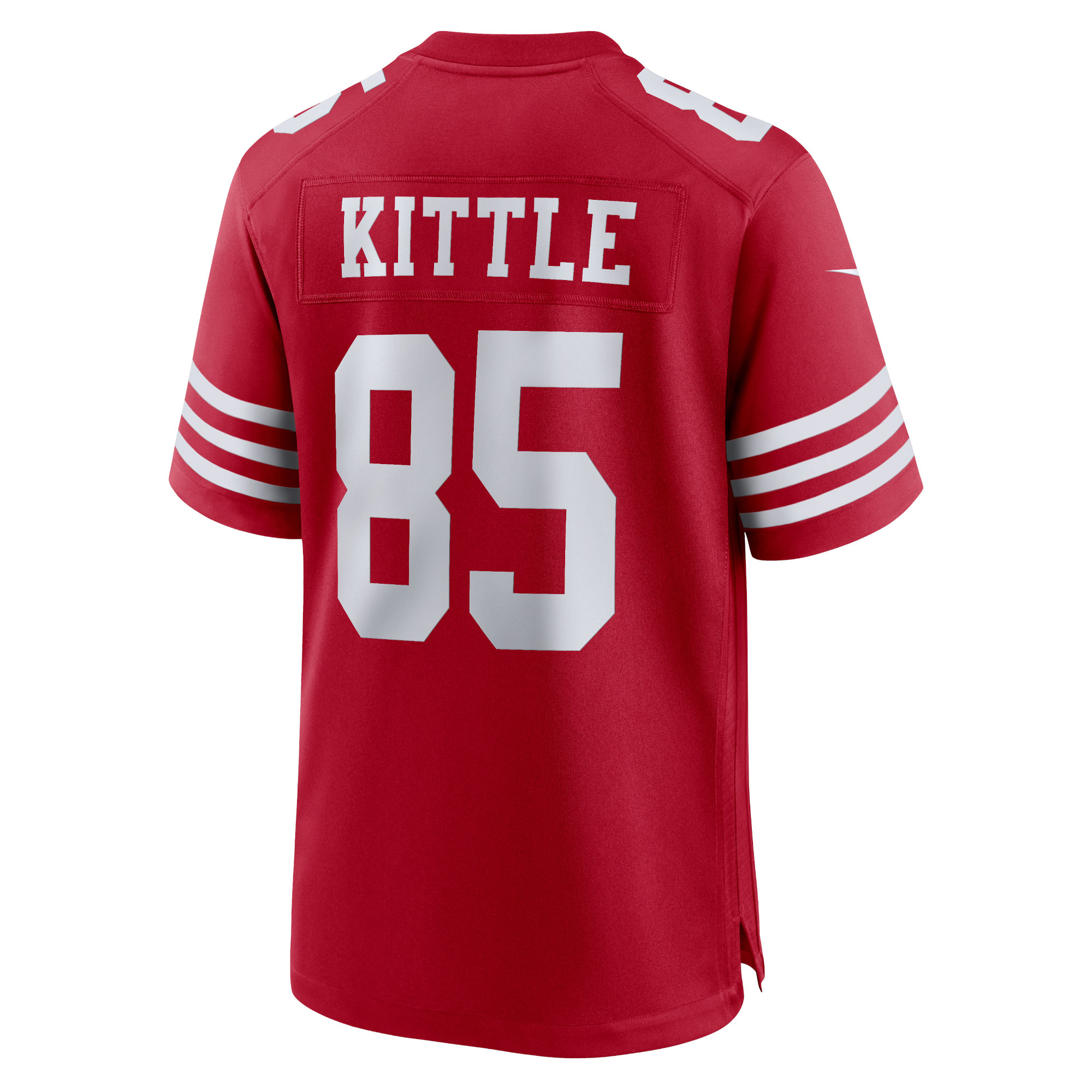 Men's San Francisco 49ers George Kittle Scarlet Team Game Jersey JS3364 nicesnker - Image 3