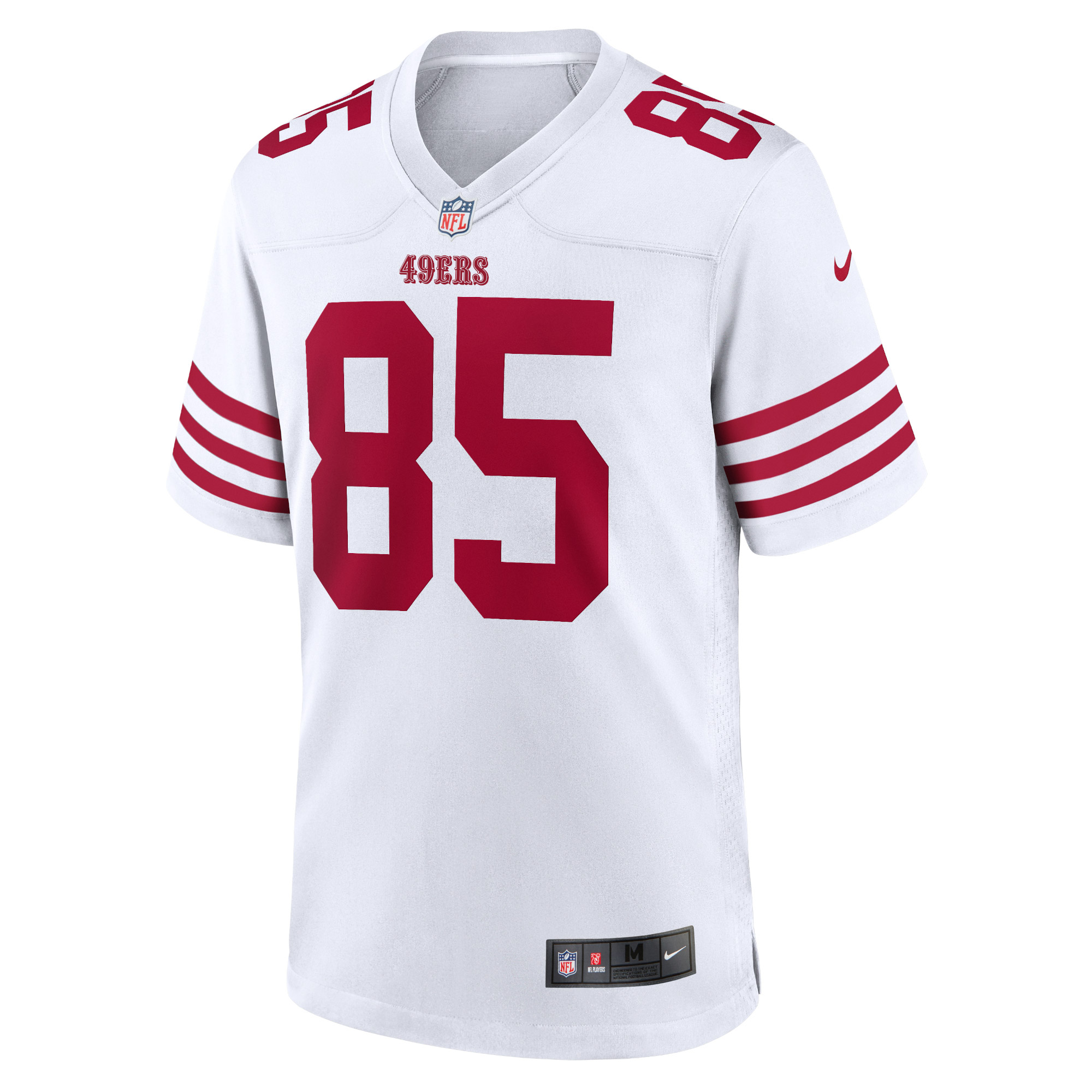 Men's San Francisco 49ers George Kittle White Team Game Jersey JS8774 nicesnker - Image 2