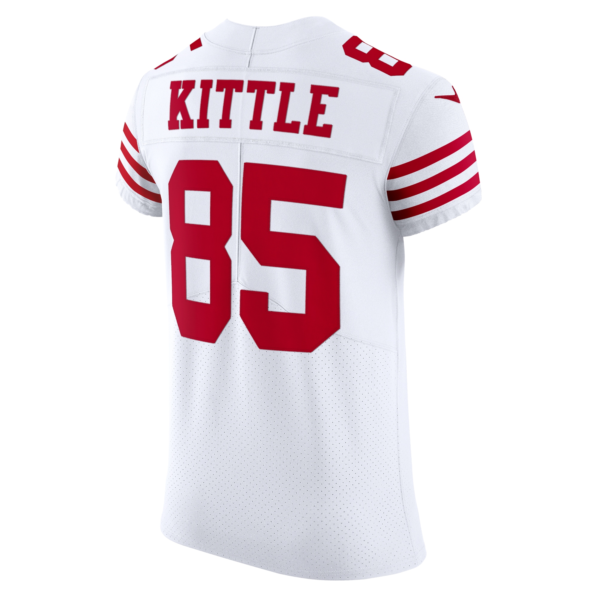 Men's San Francisco 49ers George Kittle White Vapor Elite Jersey JS6579 nicesnker - Image 3