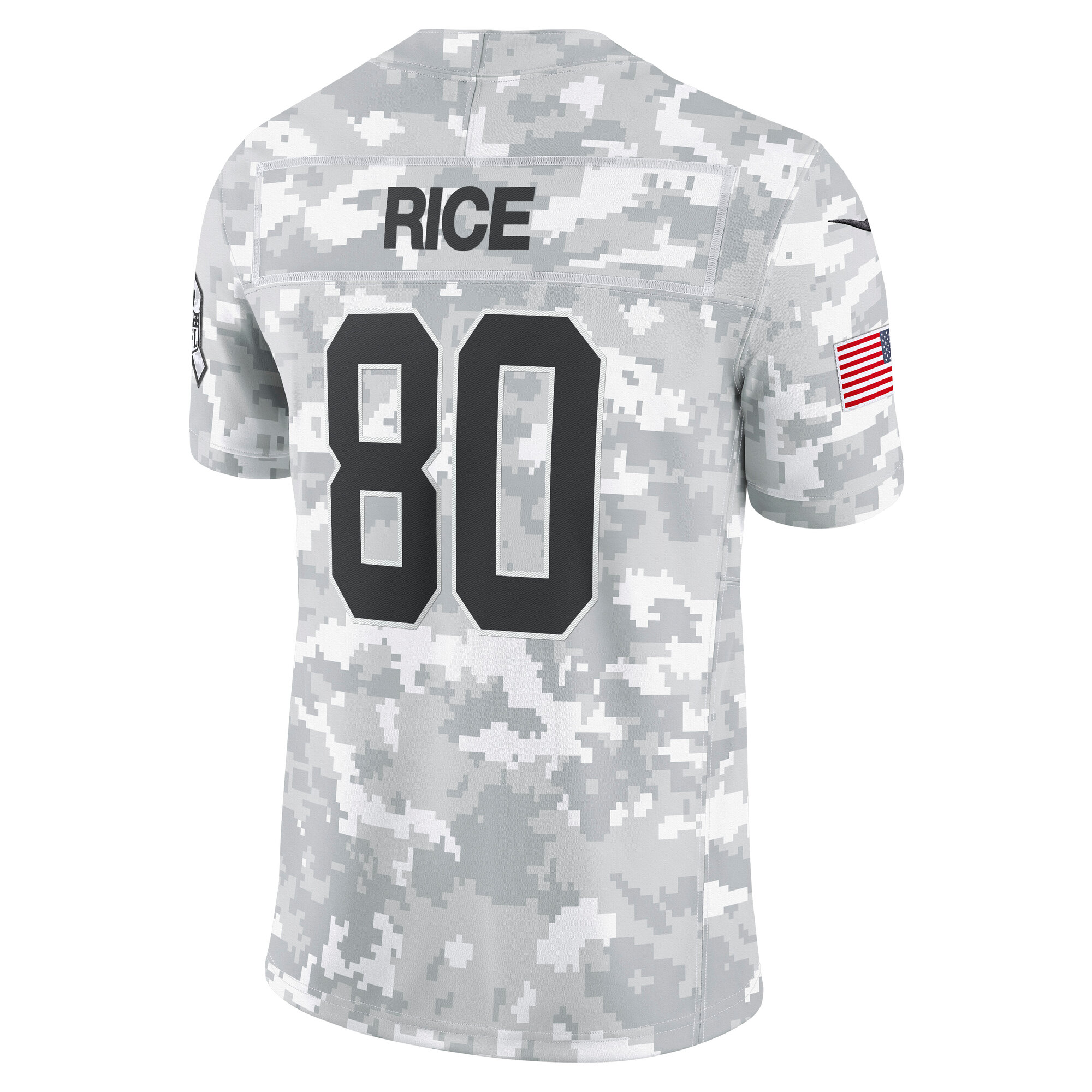 Men's San Francisco 49ers Jerry Rice Arctic Camo 2024 Salute to Service Retired Player Limited Jersey JS4099 nicesnker - Image 3