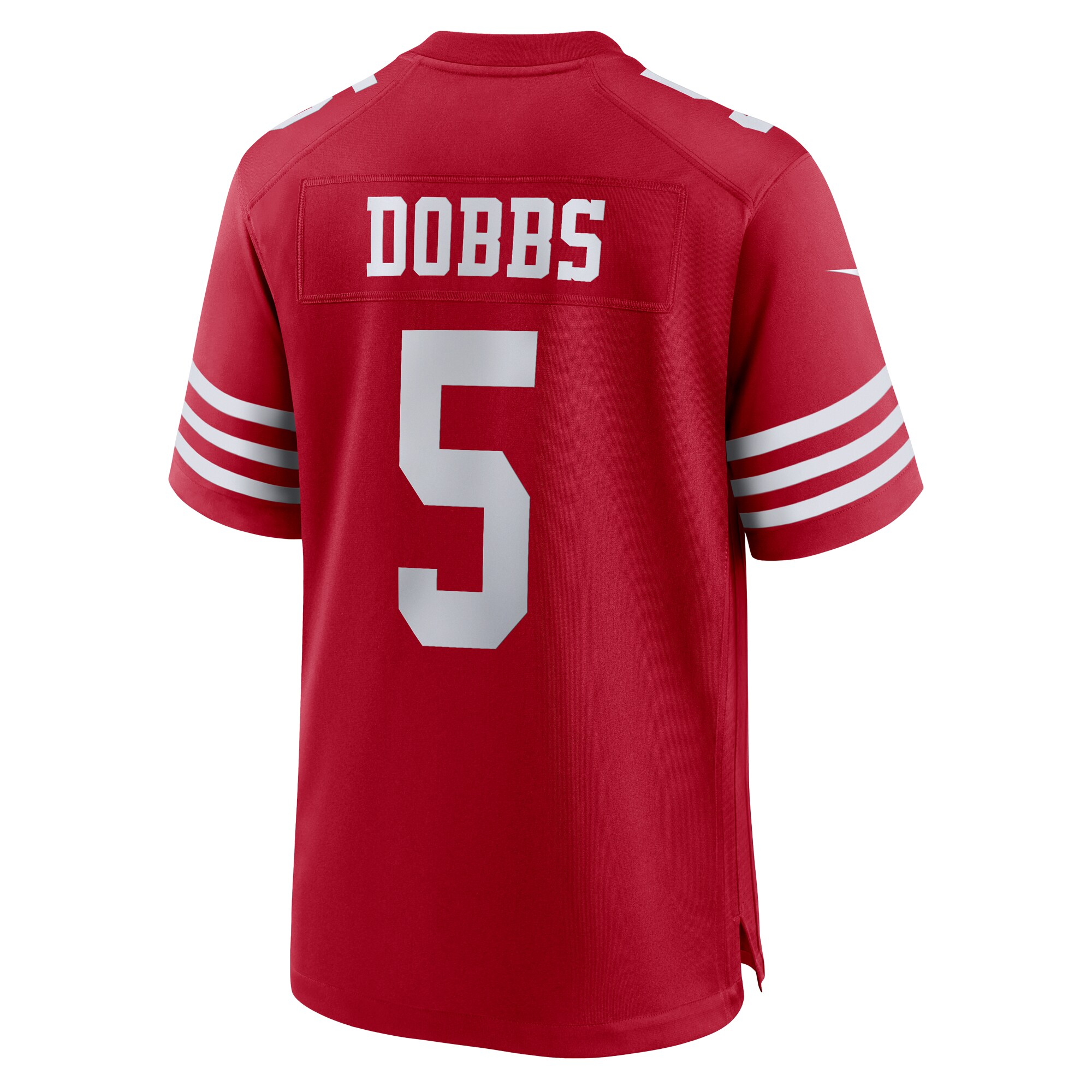 Men's San Francisco 49ers Joshua Dobbs Scarlet Team Game Jersey JS4799 nicesnker - Image 3