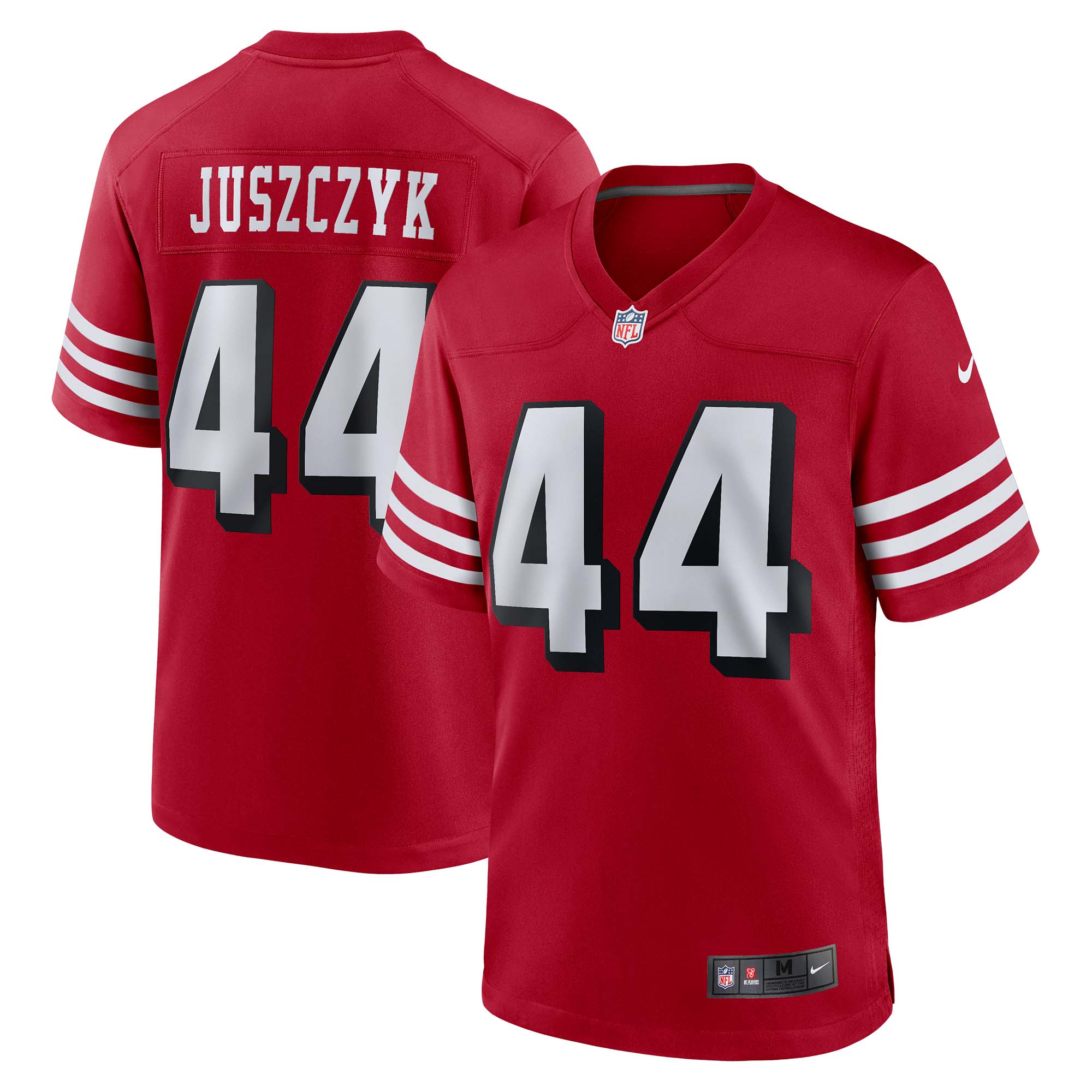 Men's San Francisco 49ers Kyle Juszczyk Scarlet Alternate Game Jersey JS1144 nicesnker