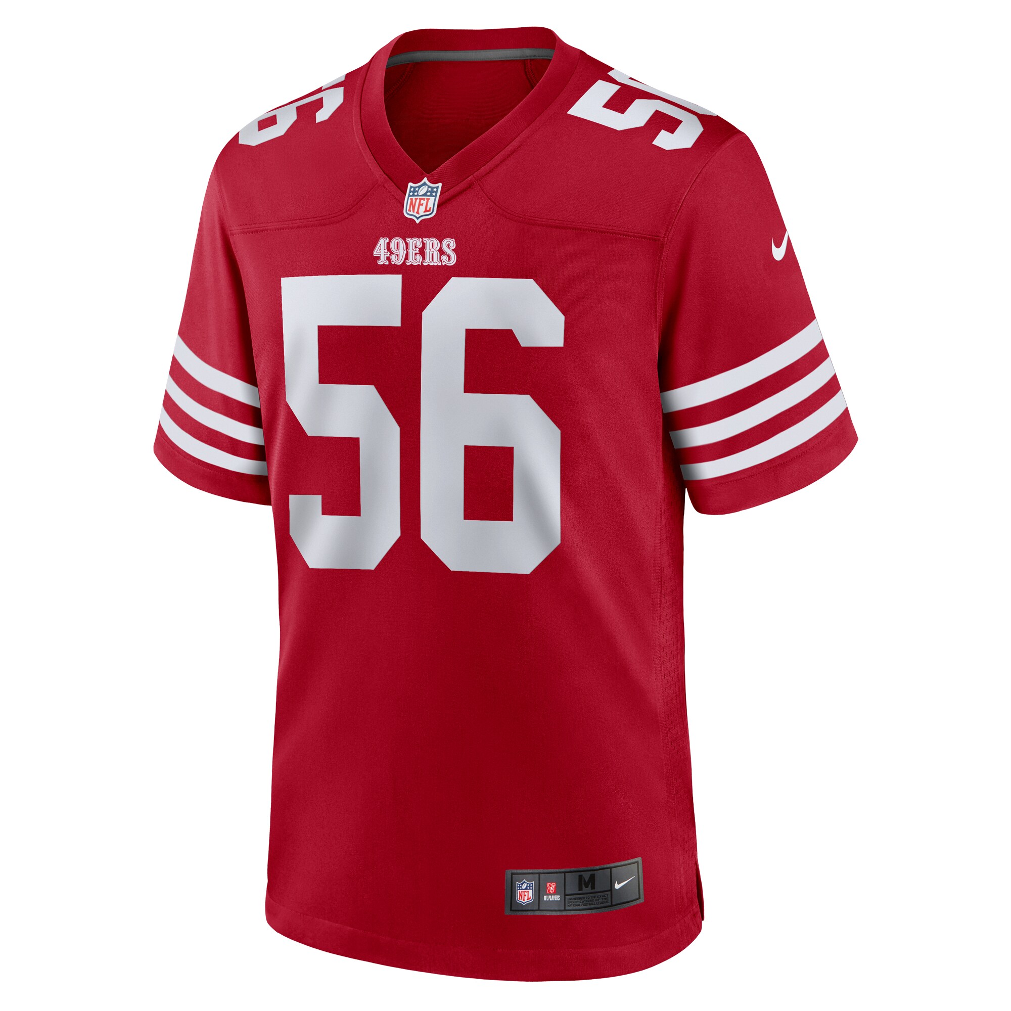 Men's San Francisco 49ers Leonard Floyd Scarlet Team Game Jersey JS2877 nicesnker - Image 2