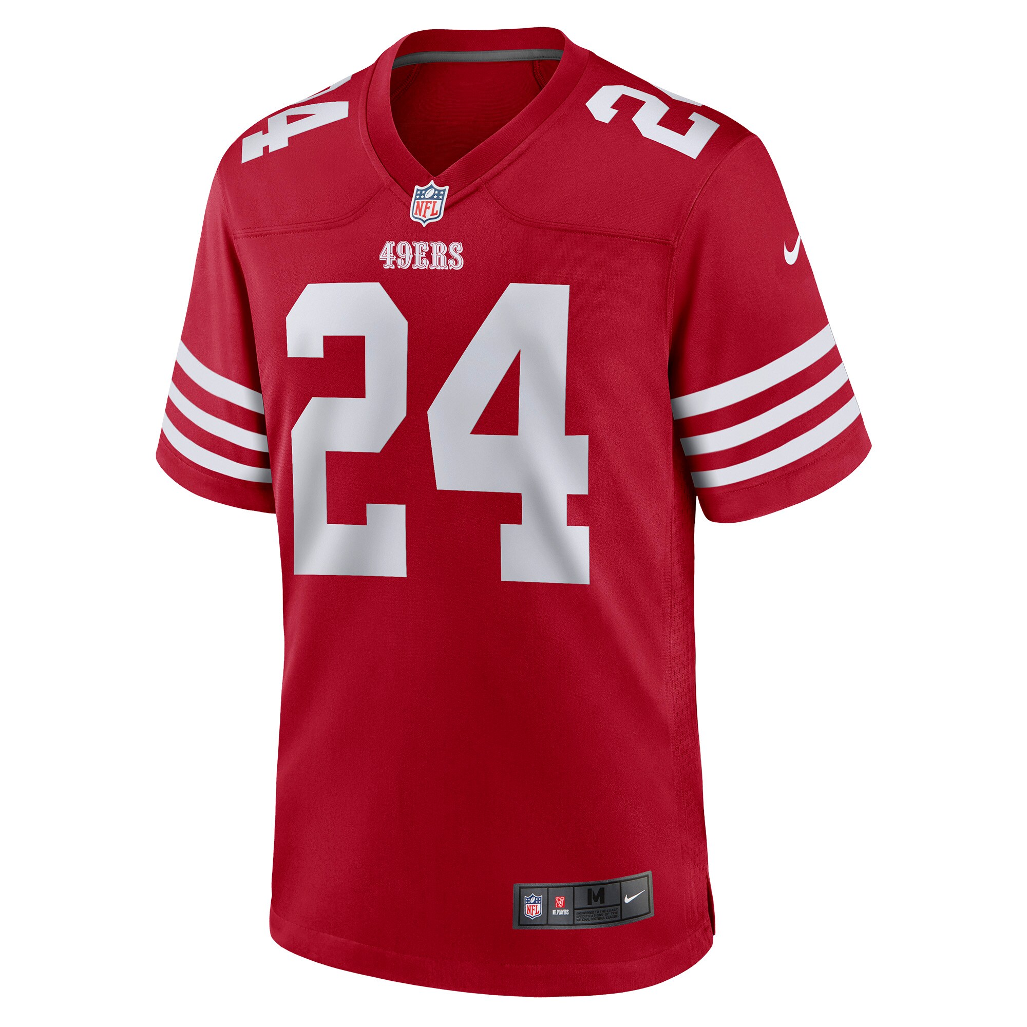 Men's San Francisco 49ers Mason Scarlet Game Player Jersey JS9409 nicesnker - Image 2