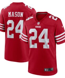 Men's San Francisco 49ers Mason Scarlet Game Player Jersey JS9409 nicesnker