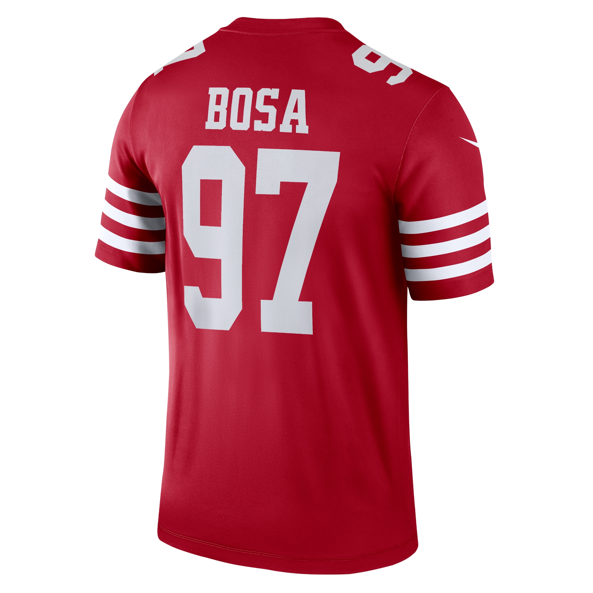 Men's San Francisco 49ers Nick Bosa Scarlet Team Legend Player Performance Top JS4956 nicesnker - Image 3