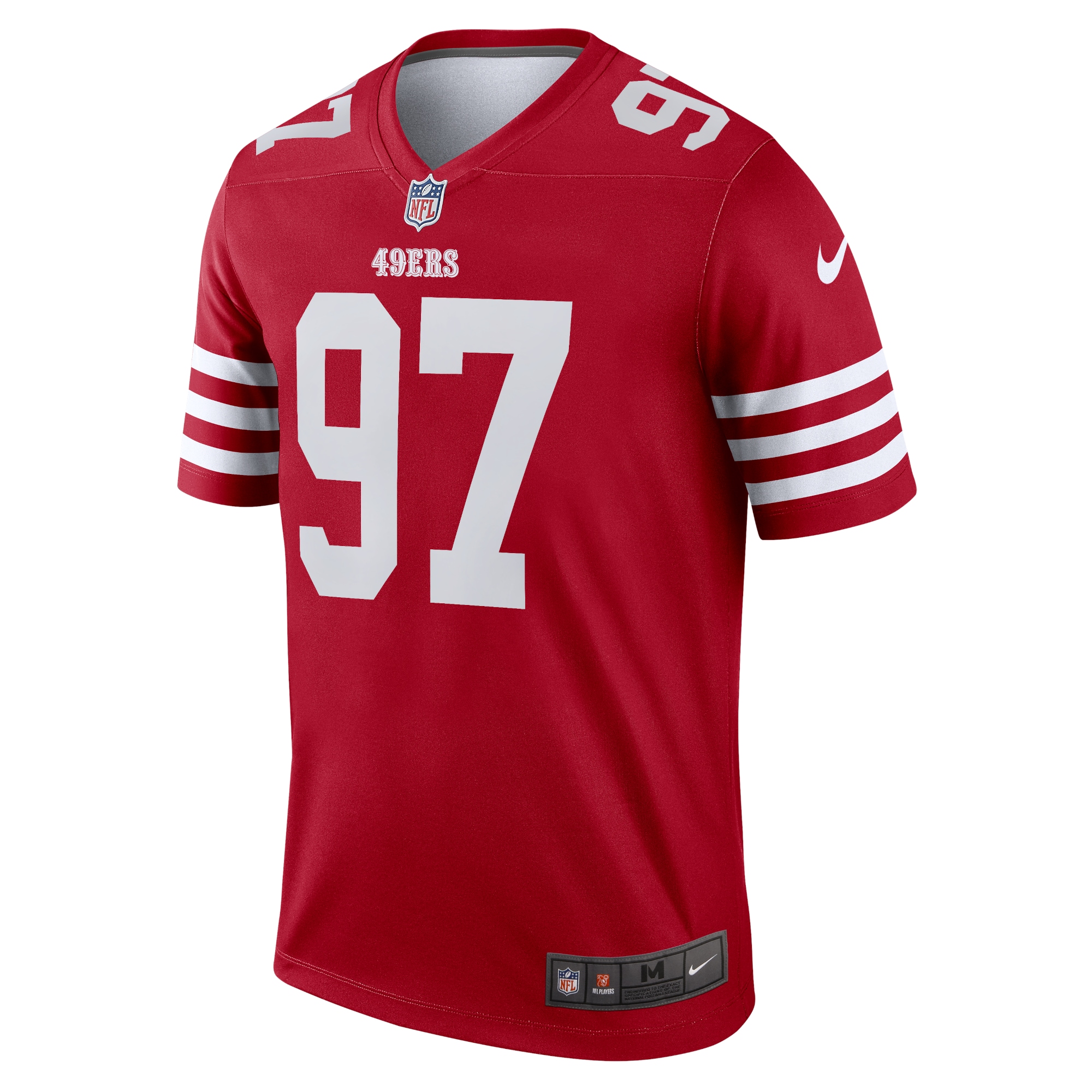 Men's San Francisco 49ers Nick Bosa Scarlet Team Legend Player Performance Top JS4956 nicesnker - Image 2