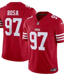 Men's San Francisco 49ers Nick Bosa Scarlet Vapor F.U.S.E. Limited Jersey JS8907 nicesnker