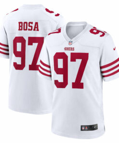 Men's San Francisco 49ers Nick Bosa White Team Game Jersey JS2098 nicesnker