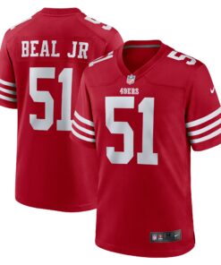 Men's San Francisco 49ers Robert Beal Jr Scarlet Game Jersey JS5486 nicesnker