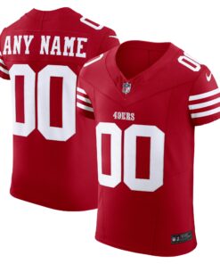 Men's San Francisco 49ers Scarlet Vapor F.U.S.E. Elite Custom Jersey JS4217 nicesnker