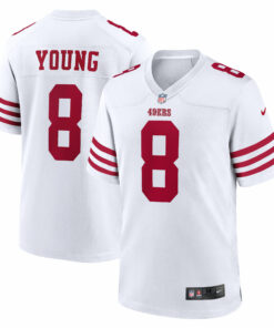 Men's San Francisco 49ers Steve Young White Retired Game Player Jersey JS1797 nicesnker