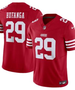 Men's San Francisco 49ers Talanoa Hufanga Scarlet Vapor F.U.S.E. Limited Jersey JS8988 nicesnker