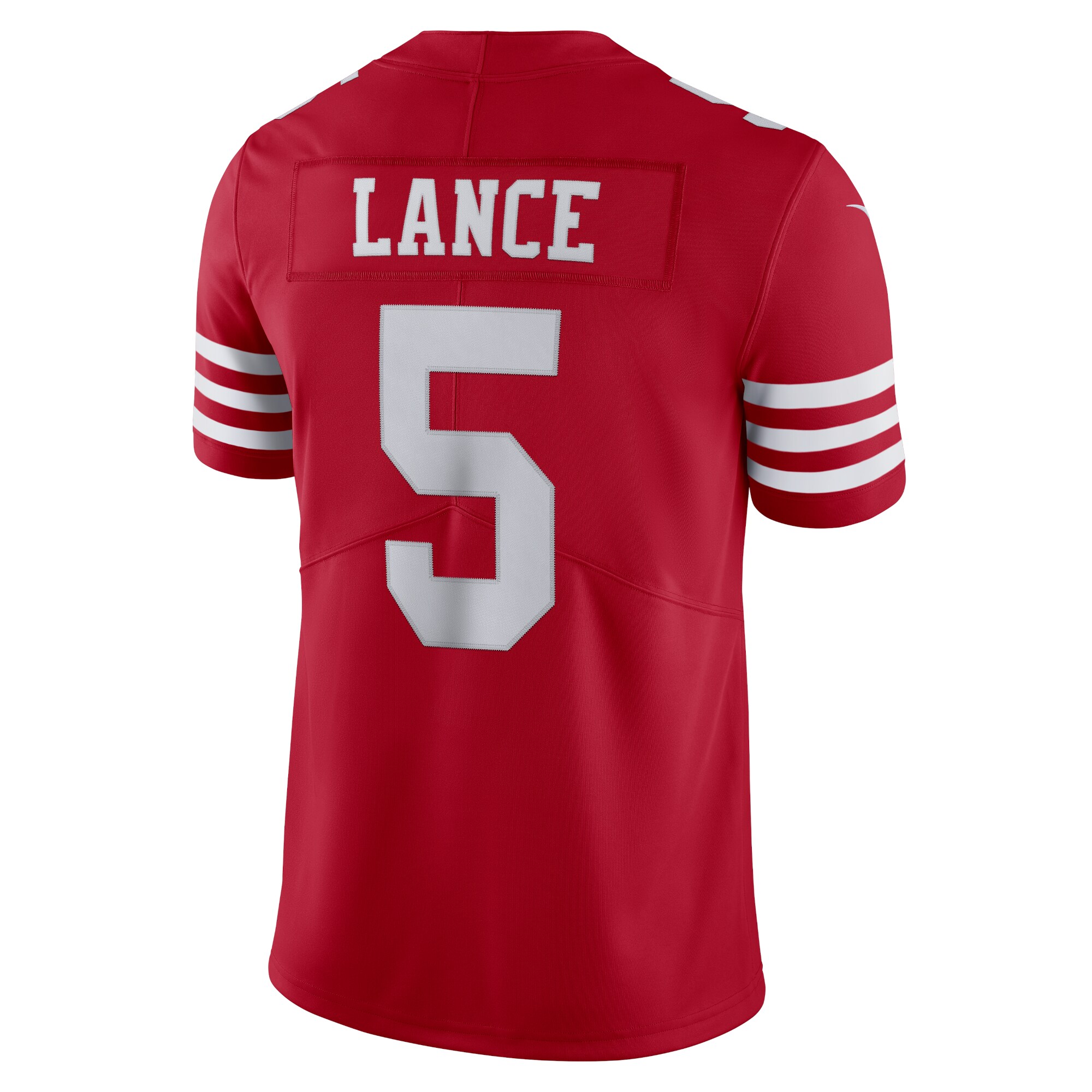 Men's San Francisco 49ers Trey Lance Scarlet Vapor Limited Jersey JS5118 nicesnker - Image 3