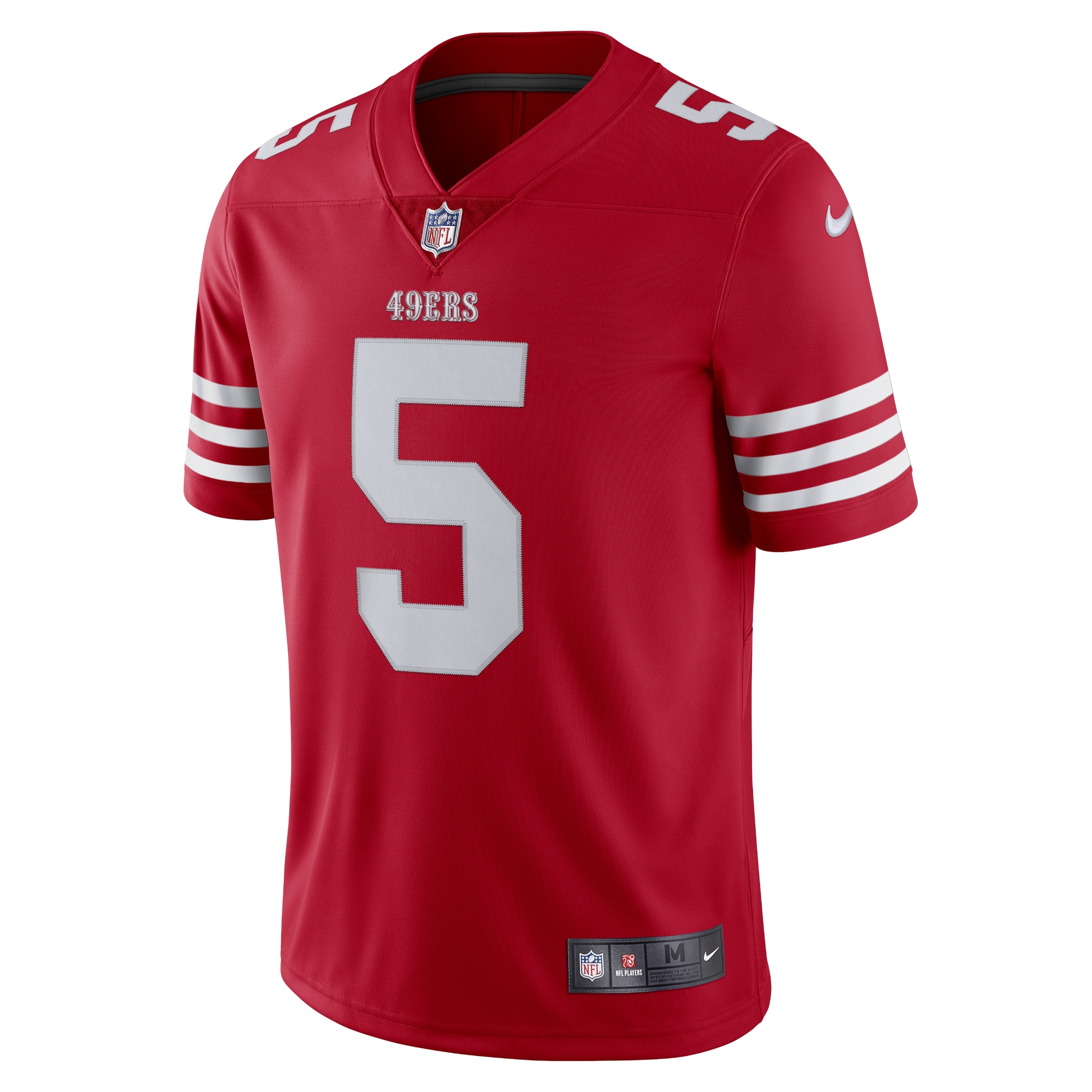 Men's San Francisco 49ers Trey Lance Scarlet Vapor Limited Jersey JS5118 nicesnker - Image 2