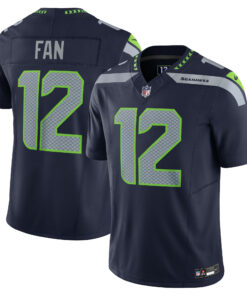 Men's Seattle Seahawks 12s Navy Vapor F.U.S.E. Limited Jersey JS3828 nicesnker