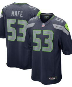 Men's Seattle Seahawks Boye Mafe College Navy Game Jersey JS1694 nicesnker