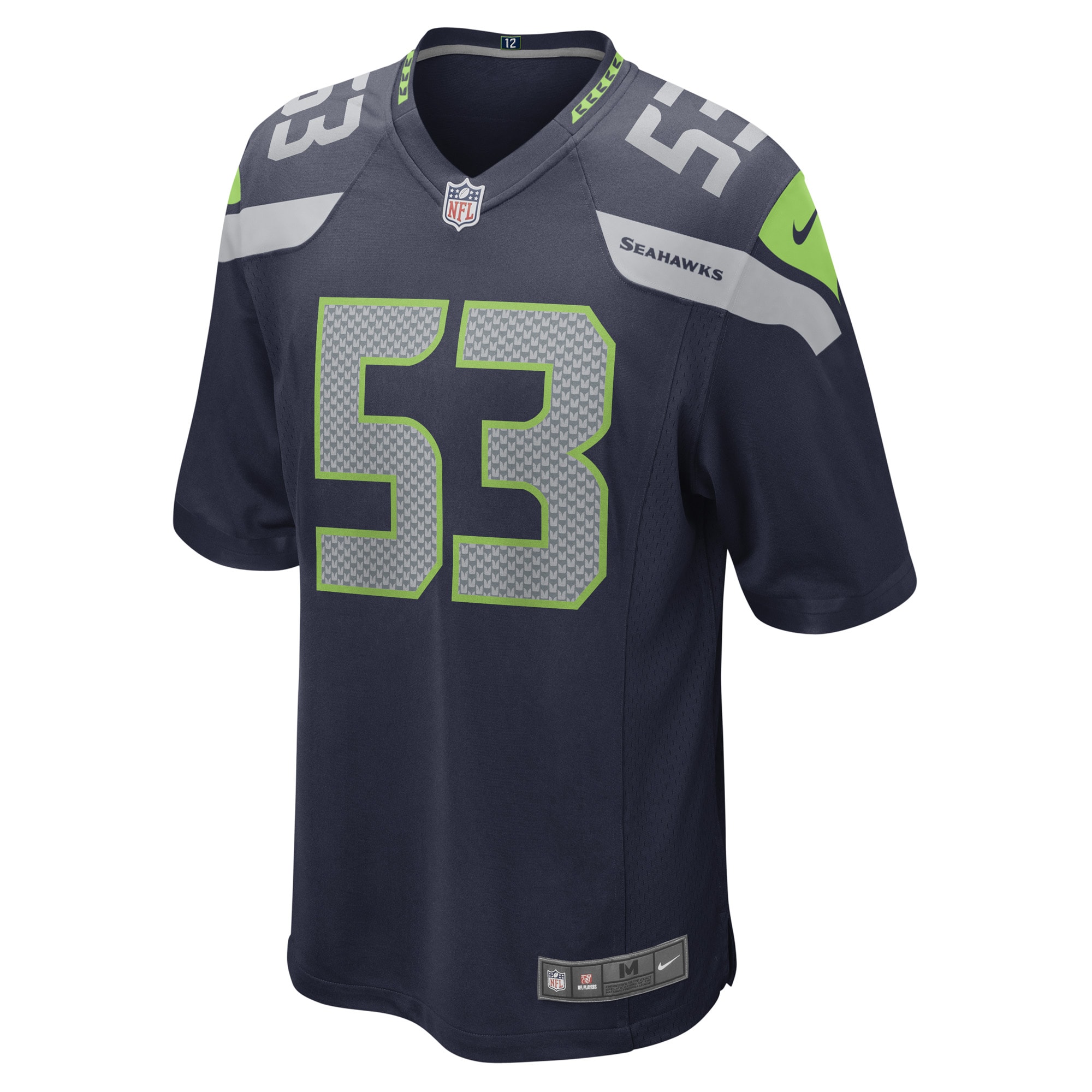 Men's Seattle Seahawks Boye Mafe College Navy Game Player Jersey JS4748 nicesnker - Image 2
