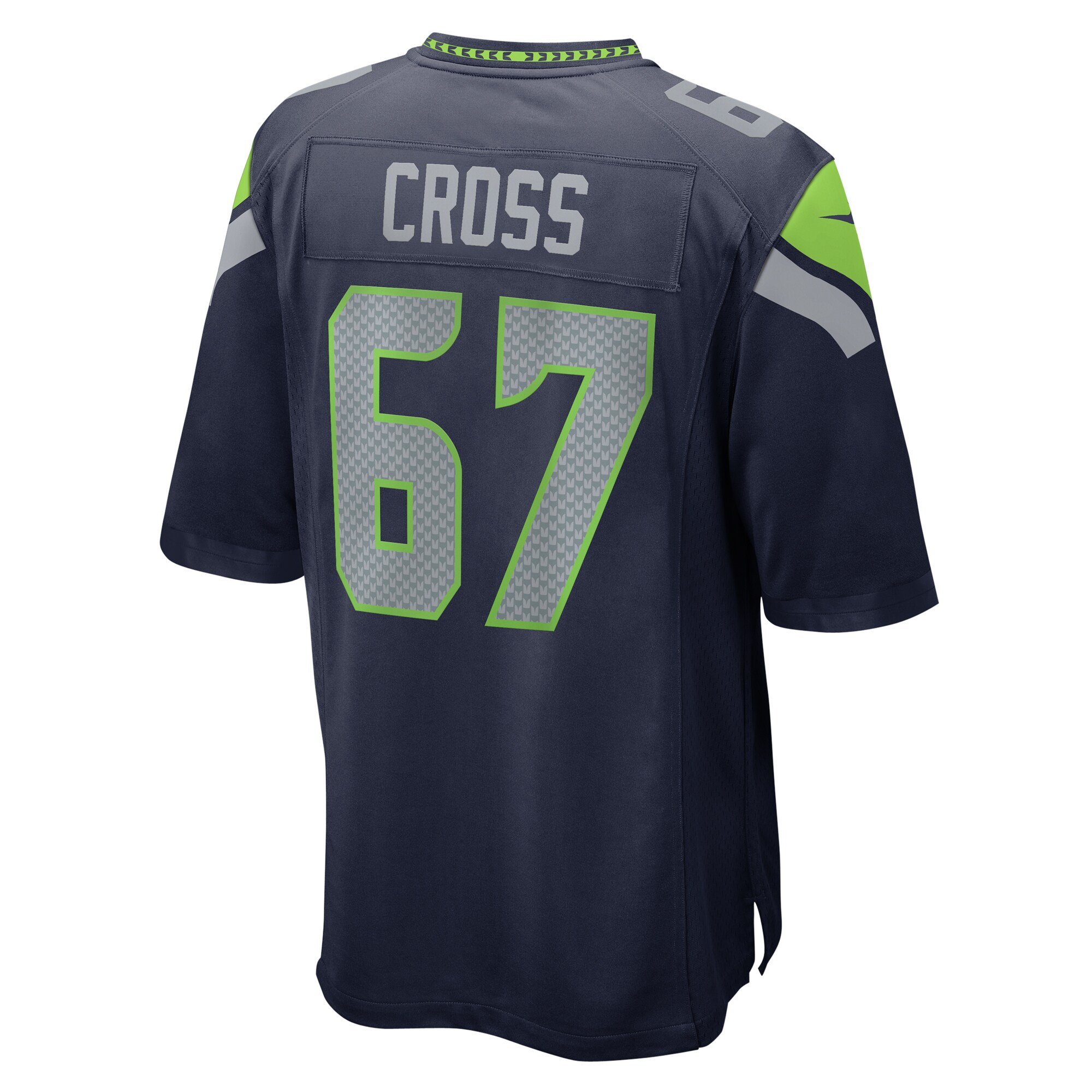 Men's Seattle Seahawks Charles Cross College Navy Game Jersey JS5052 nicesnker - Image 3