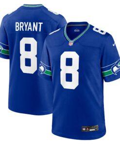 Men's Seattle Seahawks Coby Bryant Royal Throwback Player Game Jersey JS3305 nicesnker