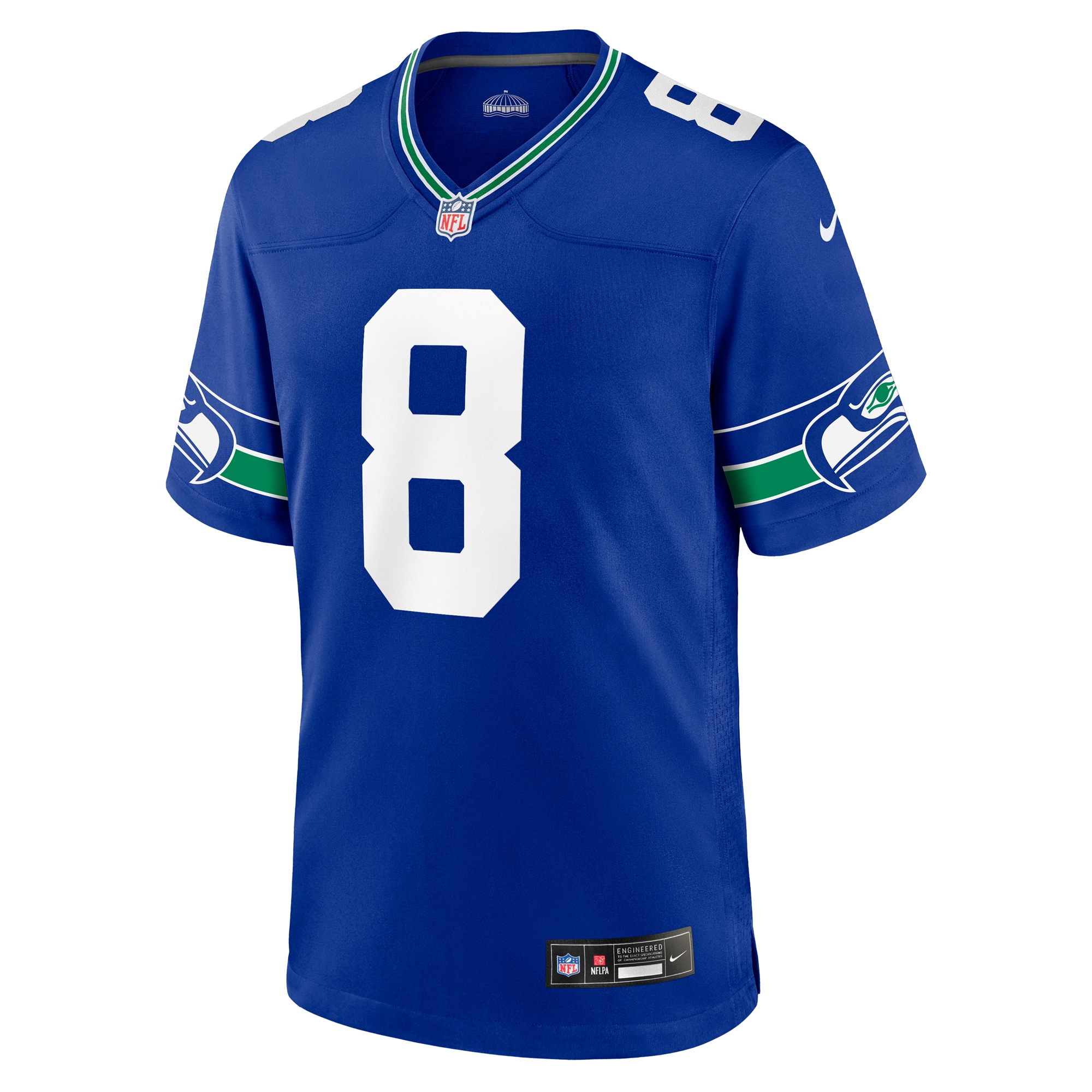 Men's Seattle Seahawks Coby Bryant Royal Throwback Player Game Jersey JS3305 nicesnker - Image 2