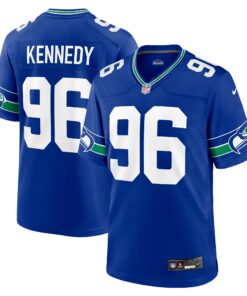Men's Seattle Seahawks Cortez Kennedy Royal Throwback Retired Player Game Jersey JS2914 nicesnker