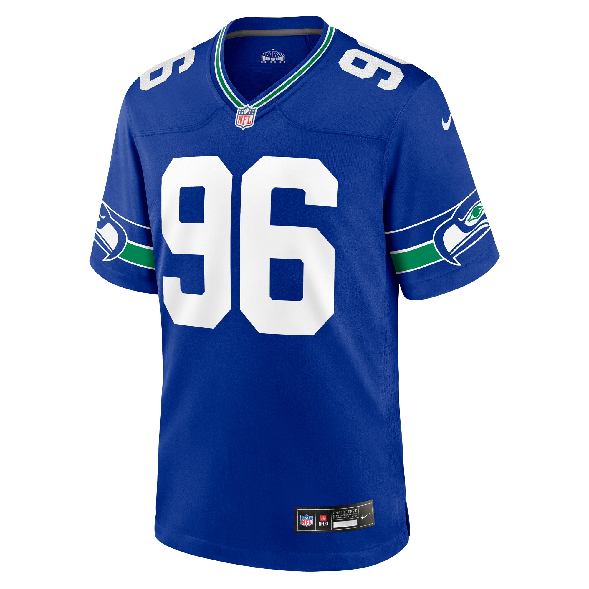 Men's Seattle Seahawks Cortez Kennedy Royal Throwback Retired Player Game Jersey JS2914 nicesnker - Image 2