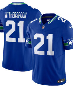 Men's Seattle Seahawks Devon Witherspoon Royal Alternate Vapor F.U.S.E. Limited Jersey JS2717 nicesnker