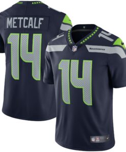 Men's Seattle Seahawks DK Metcalf College Navy Vapor Limited Jersey JS5451 nicesnker