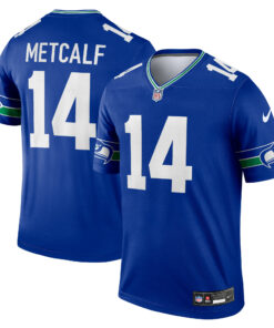 Men's Seattle Seahawks DK Metcalf Royal Alternate Legend Player Performance Top JS1550 nicesnker