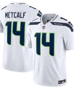 Men's Seattle Seahawks DK Metcalf White Vapor F.U.S.E. Limited Jersey JS2513 nicesnker