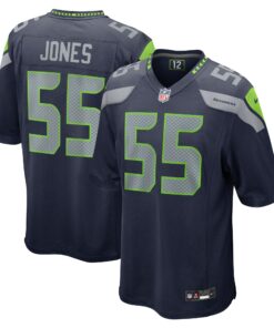 Men's Seattle Seahawks Dre'Mont Jones College Navy Game Jersey JS8287 nicesnker