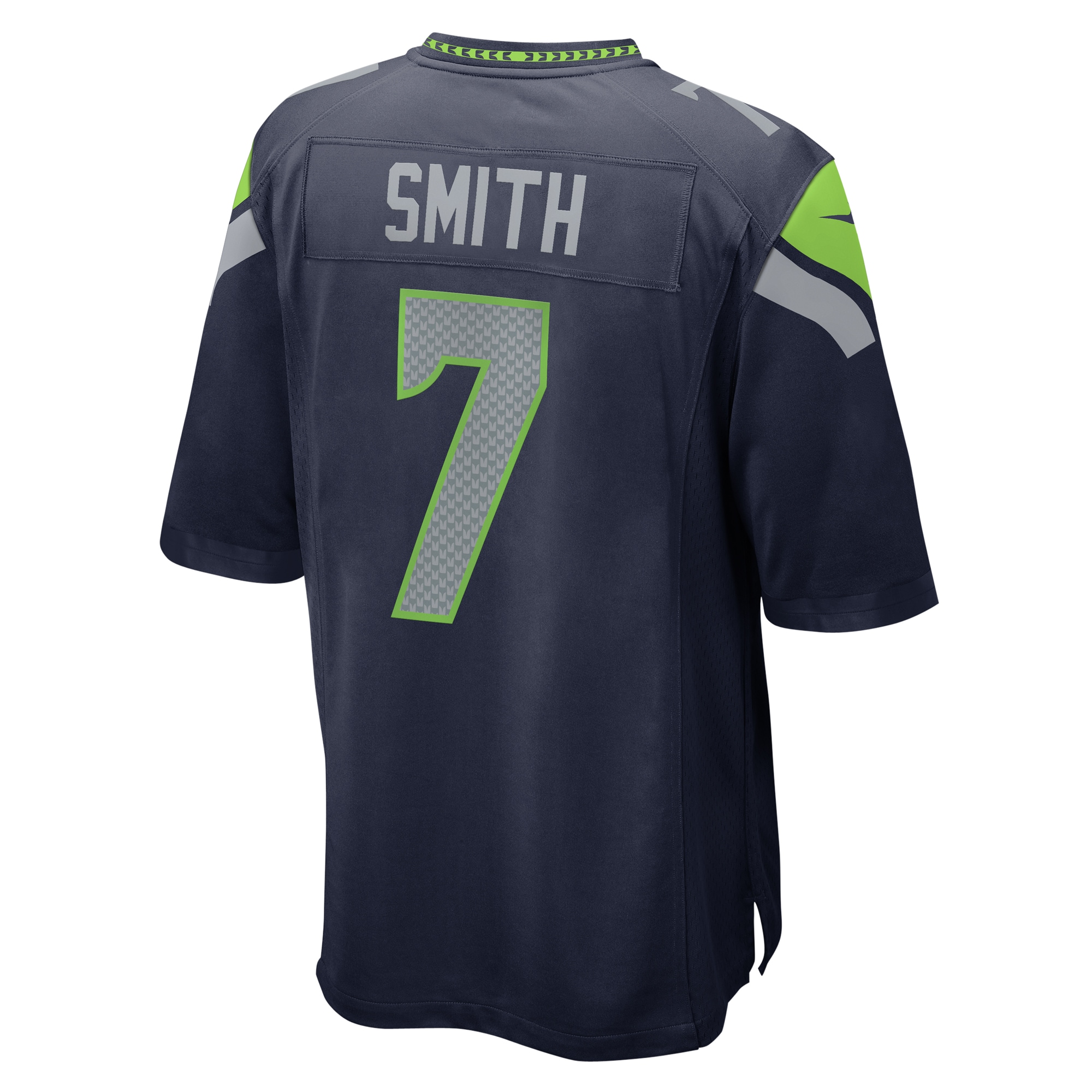 Men's Seattle Seahawks Geno Smith College Navy Team Game Jersey JS2561 nicesnker - Image 3