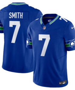 Men's Seattle Seahawks Geno Smith Royal Alternate Vapor F.U.S.E. Limited Jersey JS1716 nicesnker