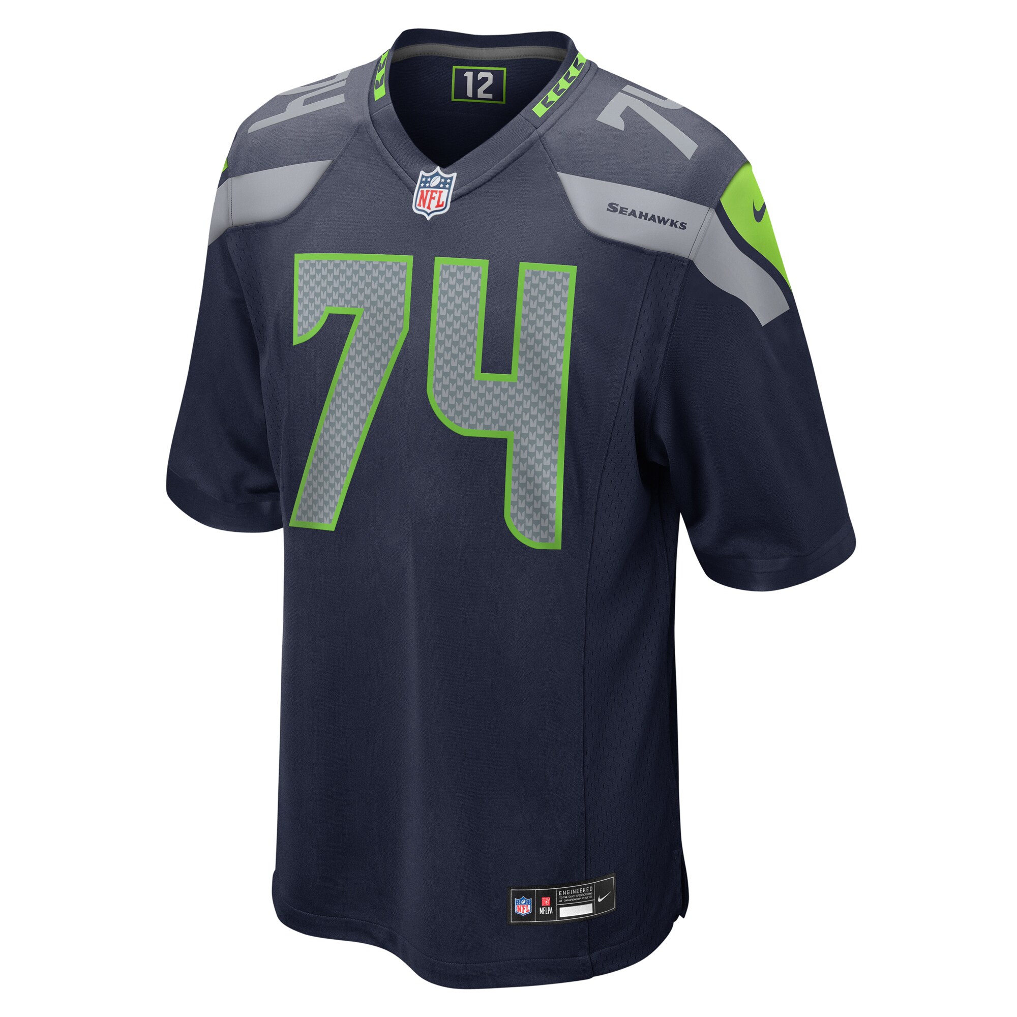 Men's Seattle Seahawks George Fant College Navy Game Jersey JS6575 nicesnker - Image 2
