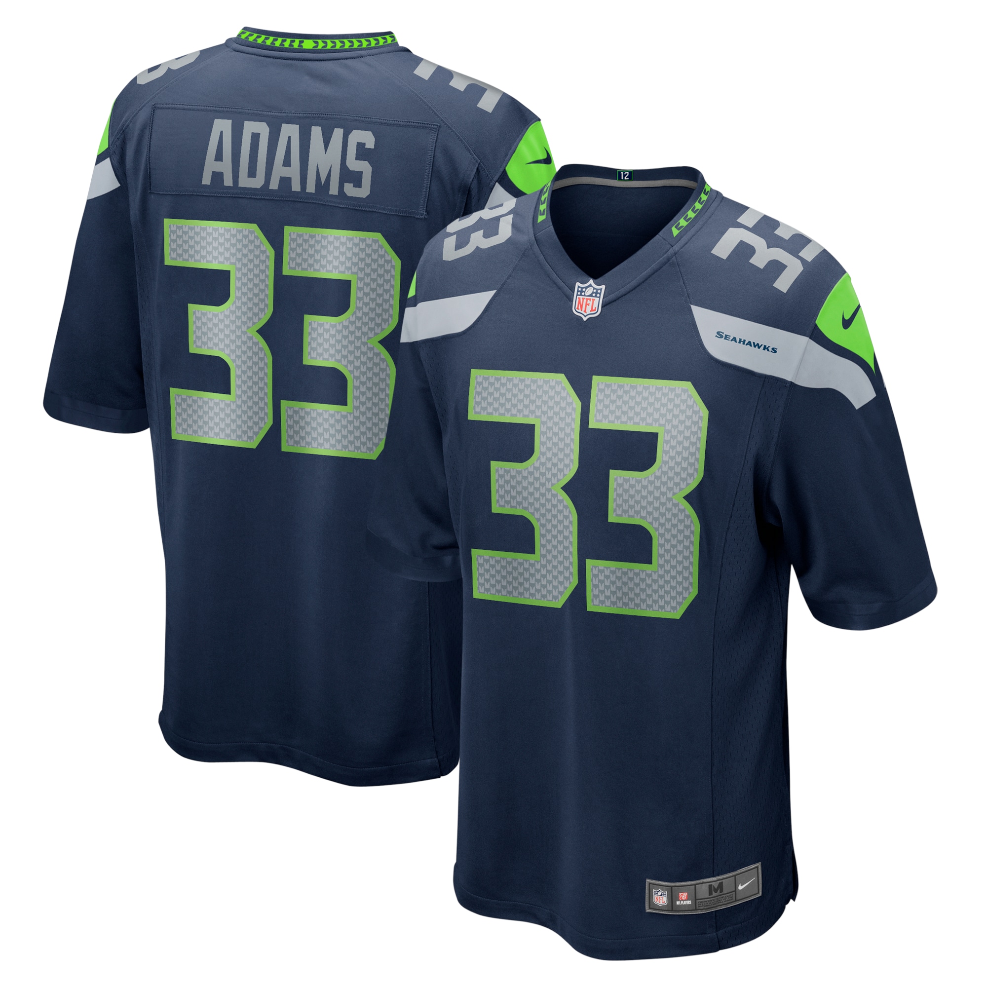 Men's Seattle Seahawks Jamal Adams College Navy Game Team Jersey JS5605 nicesnker