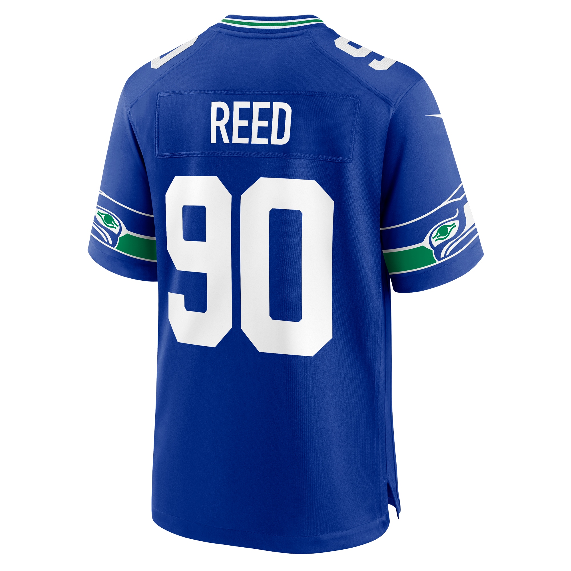 Men's Seattle Seahawks Jarran Reed Royal Throwback Player Game Jersey JS4499 nicesnker - Image 3