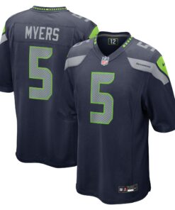 Men's Seattle Seahawks Jason Myers College Navy Game Jersey JS2066 nicesnker