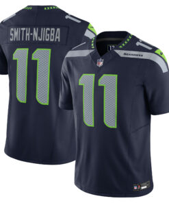 Men's Seattle Seahawks Jaxon Smith-Njigba Navy Vapor F.U.S.E. Limited Jersey JS9654 nicesnker