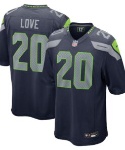 Men's Seattle Seahawks Julian Love College Navy Game Jersey JS2188 nicesnker